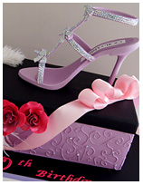 Glitz and Glamour Shoe Birthday Cake