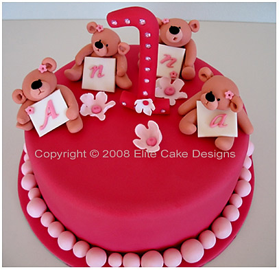 Kids Birthday Cake Ideas on Teddies Birthday Cake  Children Birthday Cakes  1st Birthday Cakes