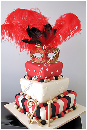 Masquerade birthday cake in Sydney