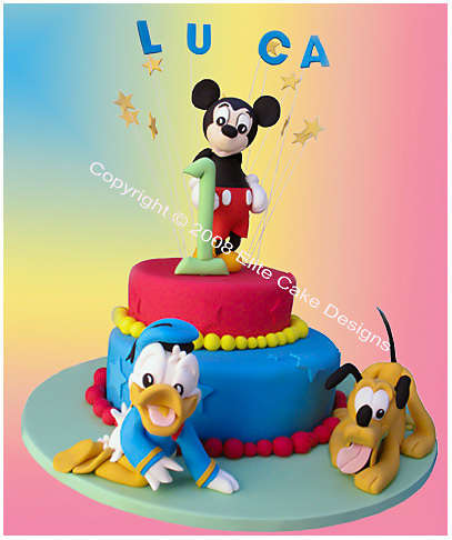 Mickey Mouse Birthday Cake on Mickey Mouse Birthday Cake  Walt Disney Children Birthday Cakes  1st