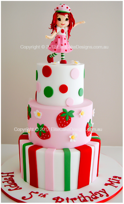Strawberry Shortcake Girls Birthday Cakes