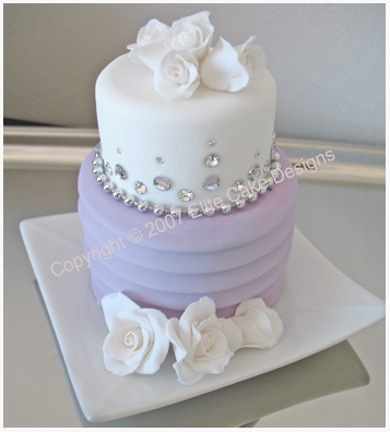 Roses and Diamonds Mini Cakes for weddings