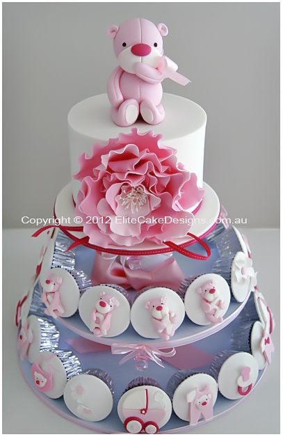 signature series baby shower or Christening cupcakes featuring baby ...