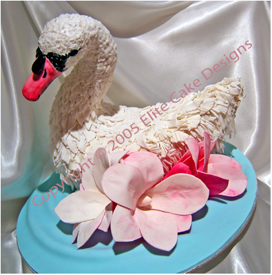 Picture Birthday Cake on Swan Novelty Cake  Novelty Birthday Cakes By Elitecakedesigns Sydney