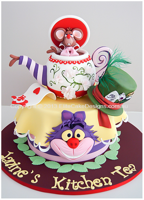 Alice in Wonderland Kitchen Tea Cake | Designer Cakes by 
