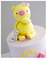 Teddy Baby Shower Cake