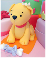 Doggy & Gifts Birthday Cake
