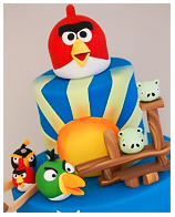 Angry Birds Kids Birthday Cake