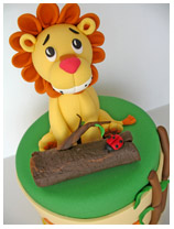 Lion Safari Birthday Cake for boys