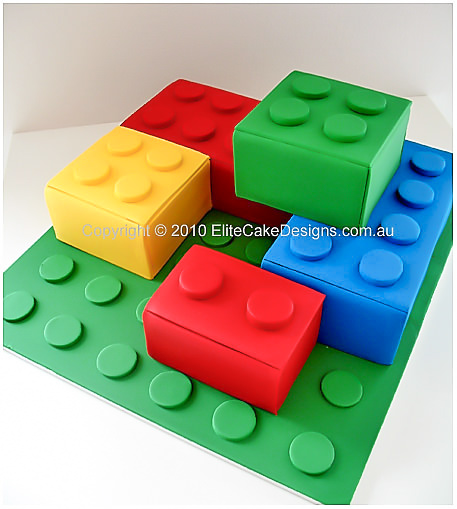 LEGO Blocks birthday cake