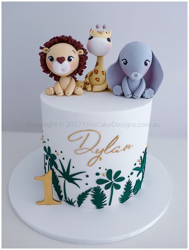 Zoo Theme Kids Birthday Cake in Sydney, Safari theme cakes by  EliteCakeDesigns Sydney