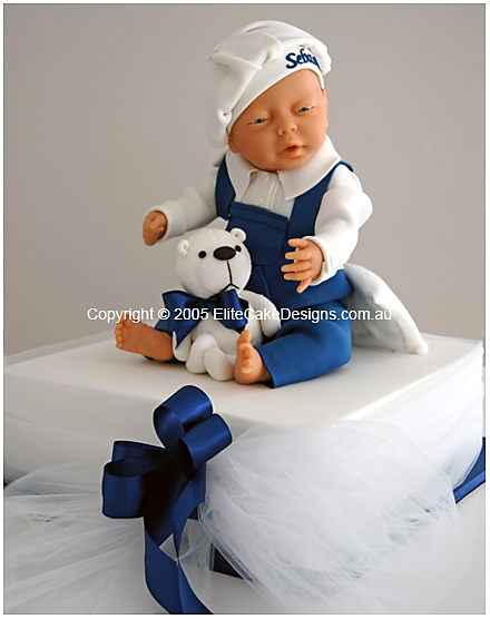 3D Baby Christening cake