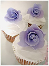 purple Rose Cupcakes