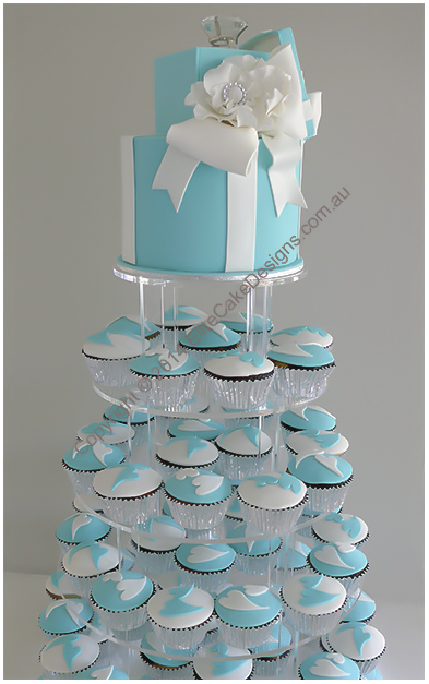 Tiffany and Co Cupcakes for Engagement
