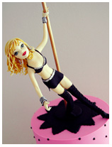 Pole Dancer - Stripper Birthday Cake