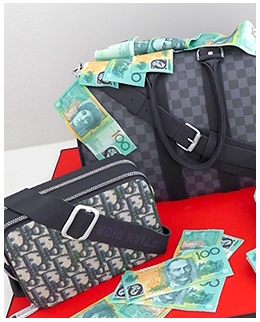 Louis Vuittom mend bag Birthday Cake, uniquely designed by EliteCakeDesigns  Sydney