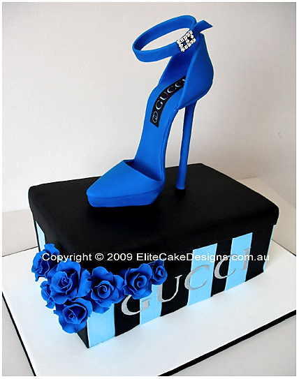 Blue Stiletto Cake
